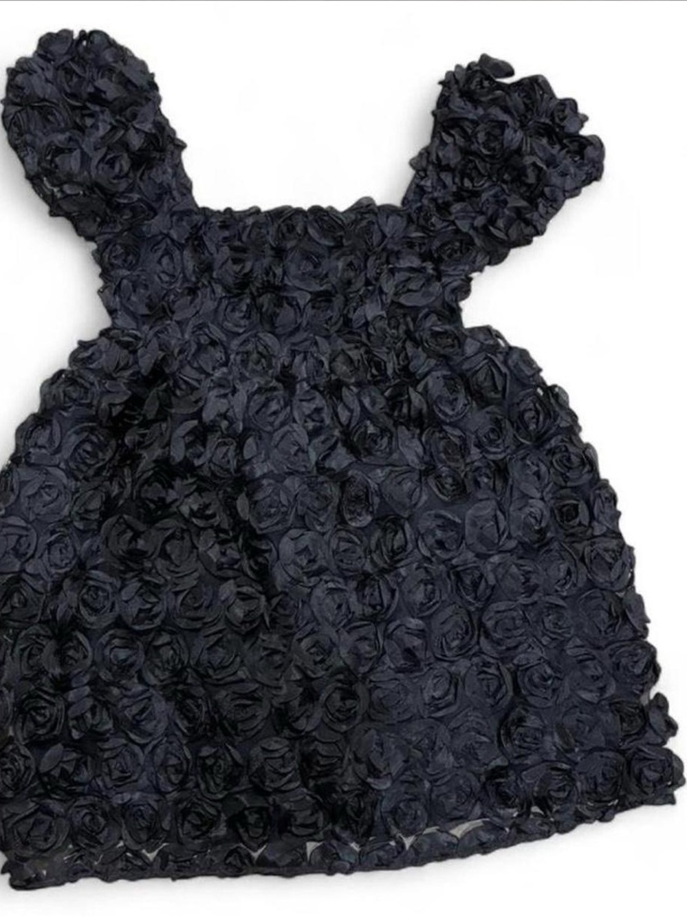 Dark romance embellished bubble floral dress medium